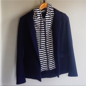 Cynthia Rowley blazer with zip in hoodie